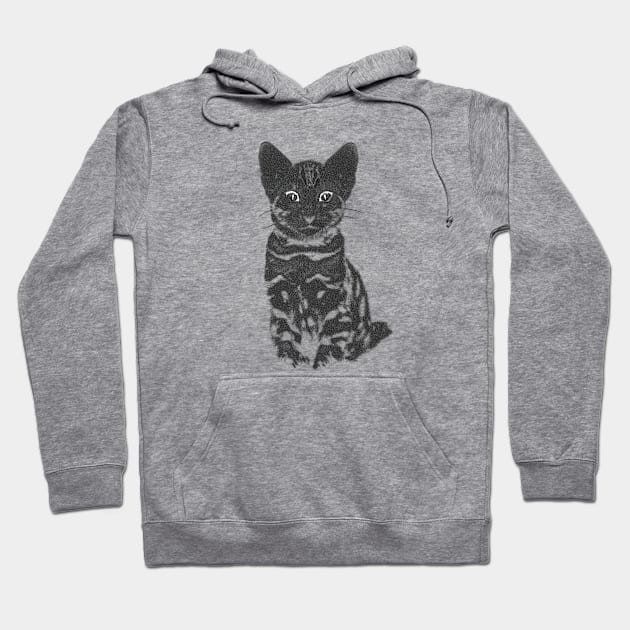 Let's draw a cat. Hoodie by greenPAWS graphics